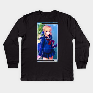 Saber (Fate Series) Kids Long Sleeve T-Shirt